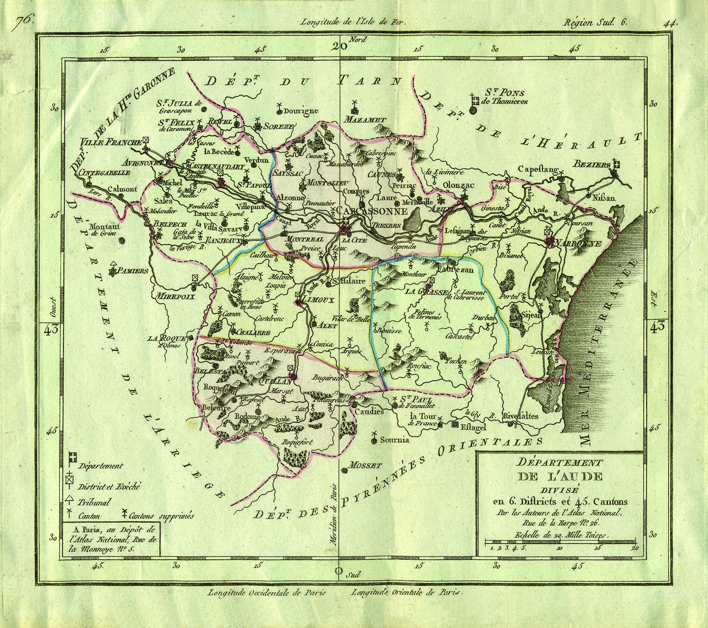carte de l aude touristique